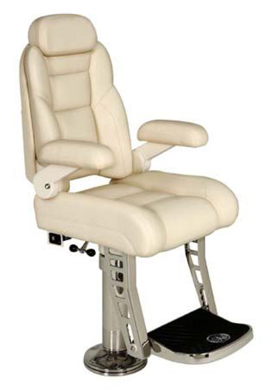 Picture of Pompanette T7023LUXPDR Platinum Helmseat, Signature Series- Powder Coat hardware