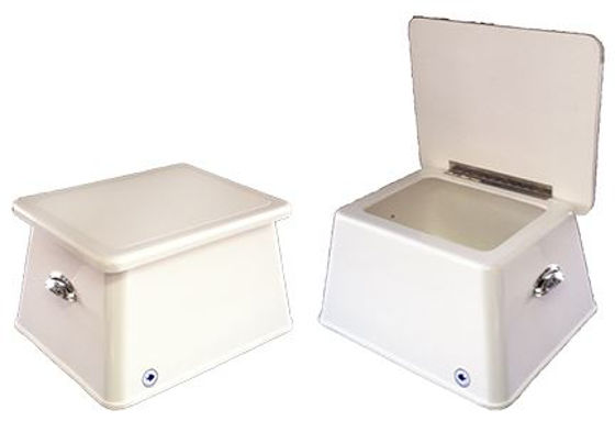 Picture of Pompanette BB1304NSW Step Box-White non-skid 21"