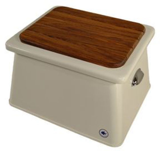 Picture of Pompanette BB1304 Step Box Teak Lid - 21"