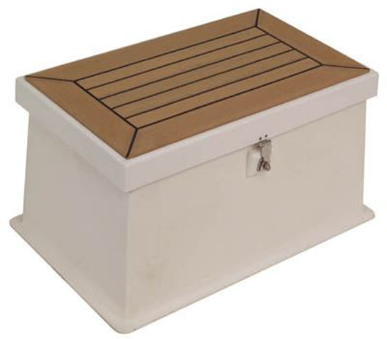 Picture of Pompanette BB1306NSW Step Box White non-skid 28"